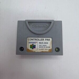 Nintendo 64 Controller Pak NUS-004 Memory Card N64 Made in Japan
